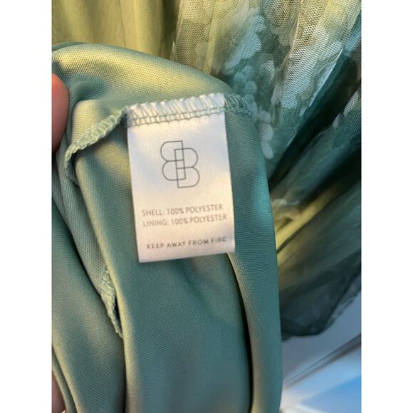 Baltic Born Layla Tulle Maxi Dress XL Green Floral Formal Wedding Bridesmaid NWT - Picture 9 of 9
